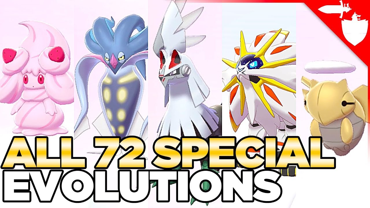 Все 72 специальные эволюции в Pokemon Sword and Shield