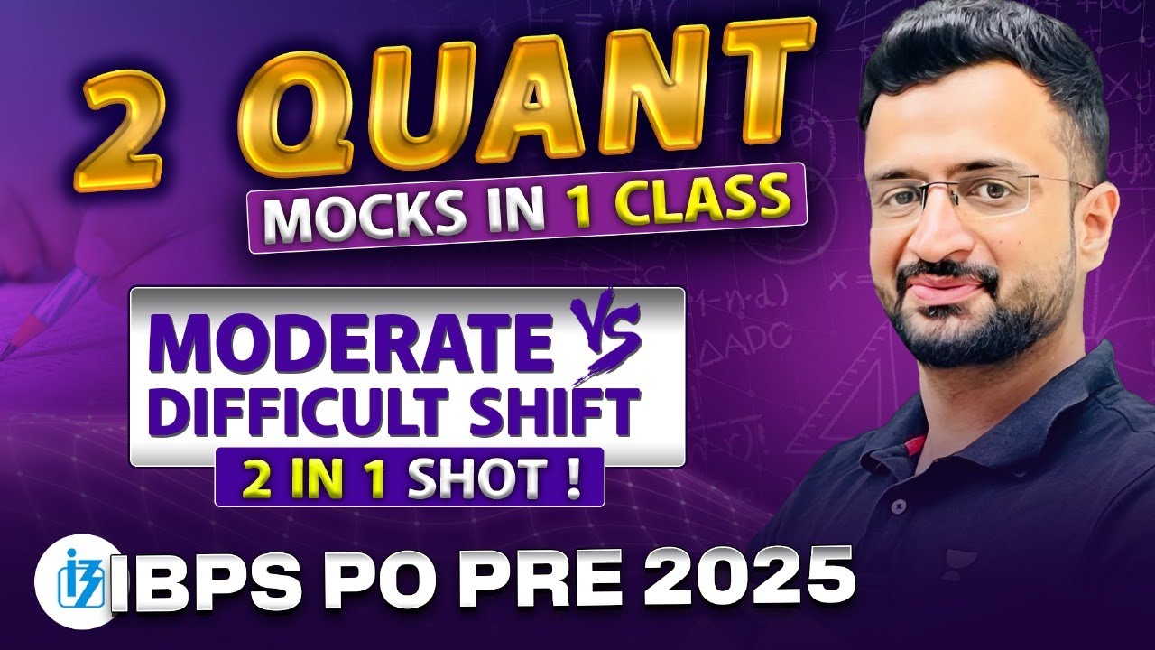 2 IBPS PO Pre Quant Mocks In 1 Class | IBPS PO Pre 2025 | One Shot Marathon | By Sumit Sir