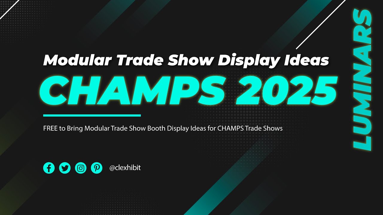 Backlit Modular Trade Show Booth Display Design for CHAMPS Trade Shows #tradeshowbooth