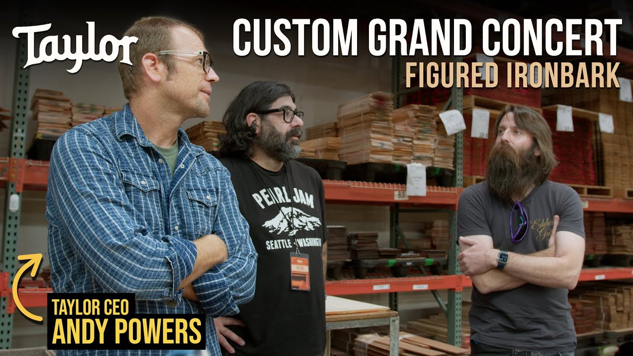 Hand picked custom guitar with Andy Powers - Taylor Custom GC Ironbark & Engelmann Spruce