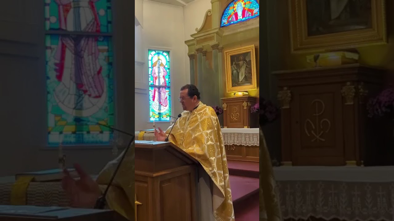 &Scaron;ventosios Evangelijos skaitymas ir pamokslas. Читання святого Євангелія та проповідь #ortodoksai
