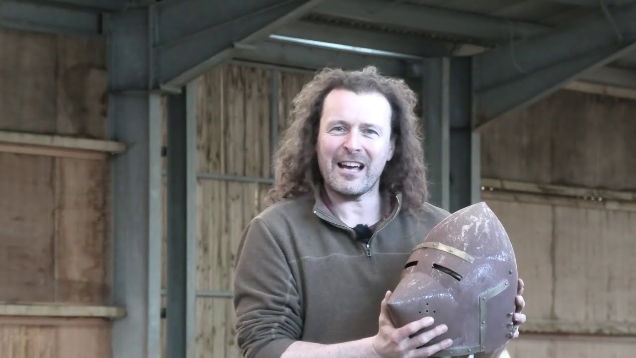 Medieval helmet: Can you get a lance through the eye slot of a medieval helmet? (slow motion impact)