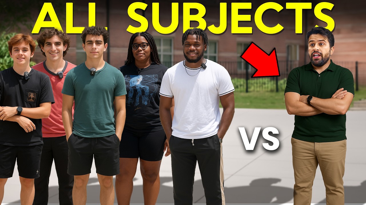 1 Historian vs. 5 College Students: All Subjects