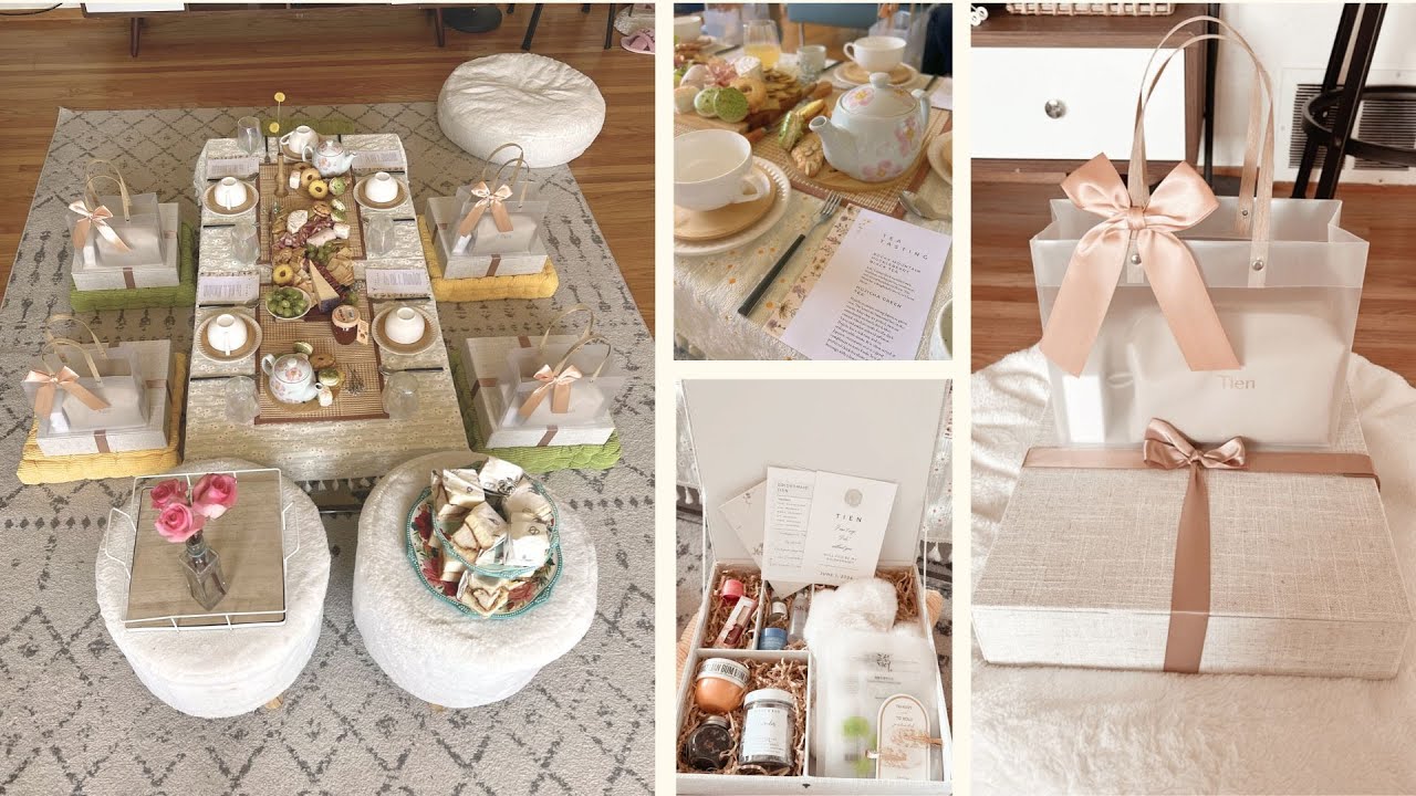Prep my bridesmaids proposal boxes w/ me ✨ | bridesmaids reaction | surprise tea party
