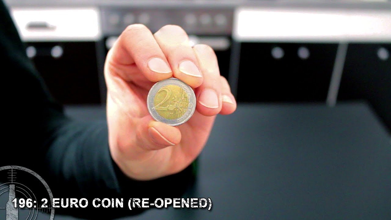 Opening a beer with a 2 Euro coin (Re-Opened) - 196 out of 1000 Ways To Open A Beer
