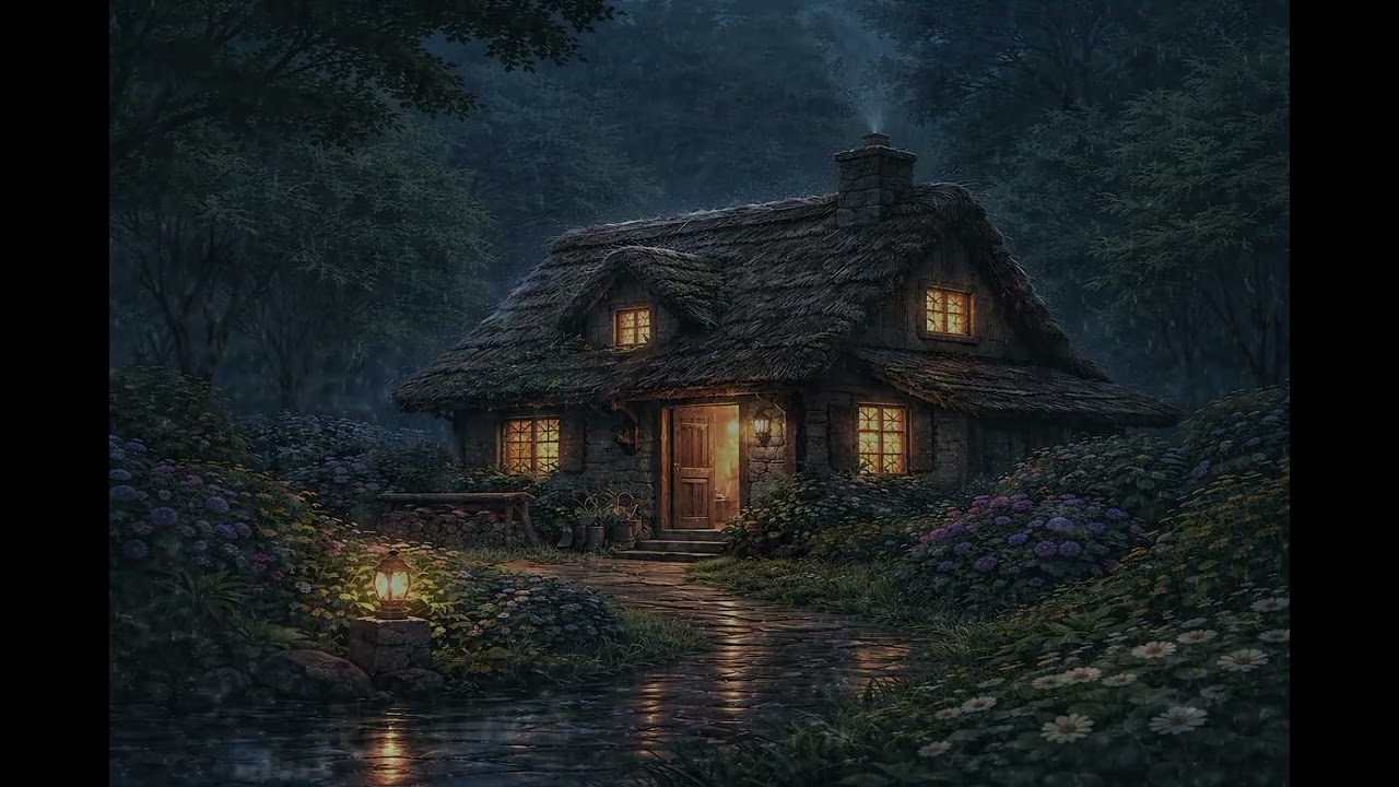 Heavy Rain Sounds for Sleeping | Cabin Rainstorm