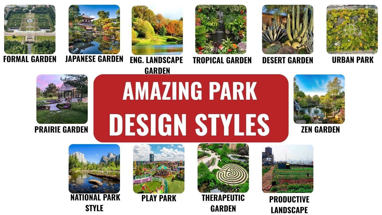 15 Amazing Park Design Styles Explained From Zen Gardens to Urban Jungles