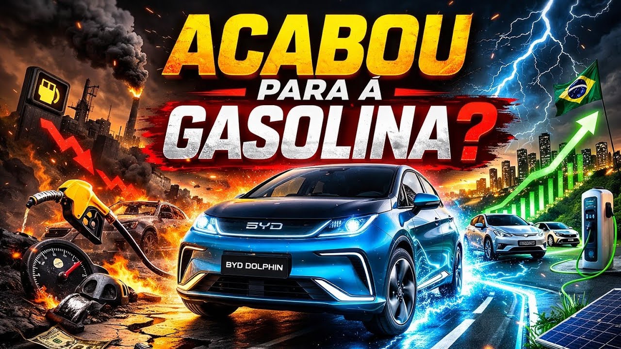 O FIM DOS CARROS A COMBUSTÃO COMEÇOU? ELETRIFICADOS EXPLODEM NO BRASIL EM 2026!