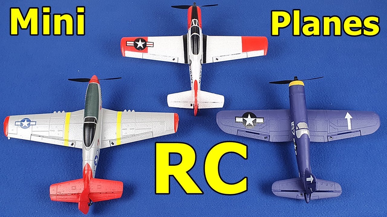Mini Planes RC Trojan T-28 Mustang P-51 Corsair F4U 6-Axis Stabilized Aerobatic Trainer RTF
