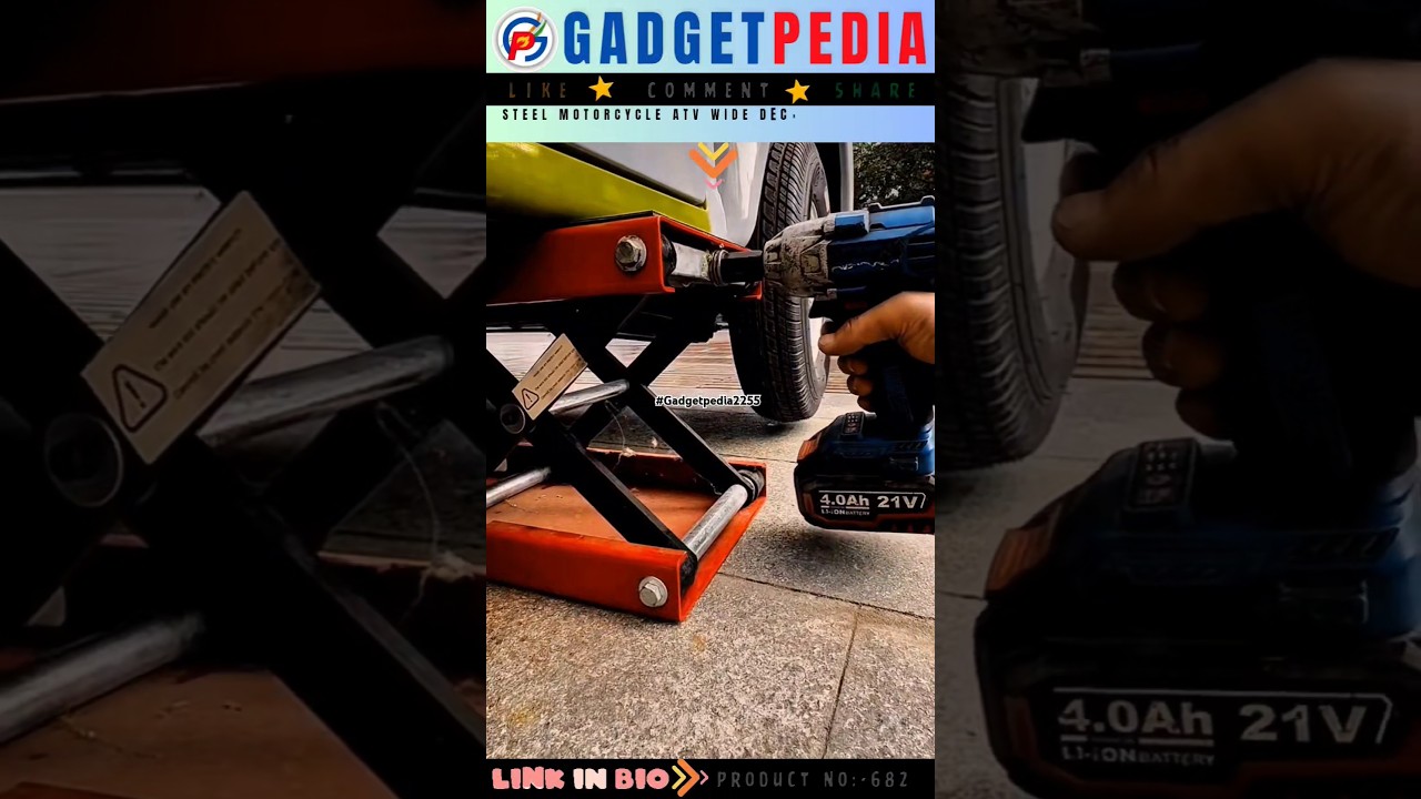 Heavy Duty Wobble Free Center Scissor Jack #shorts #youtubeshorts #ytshorts #diy #yt  (Product 682)