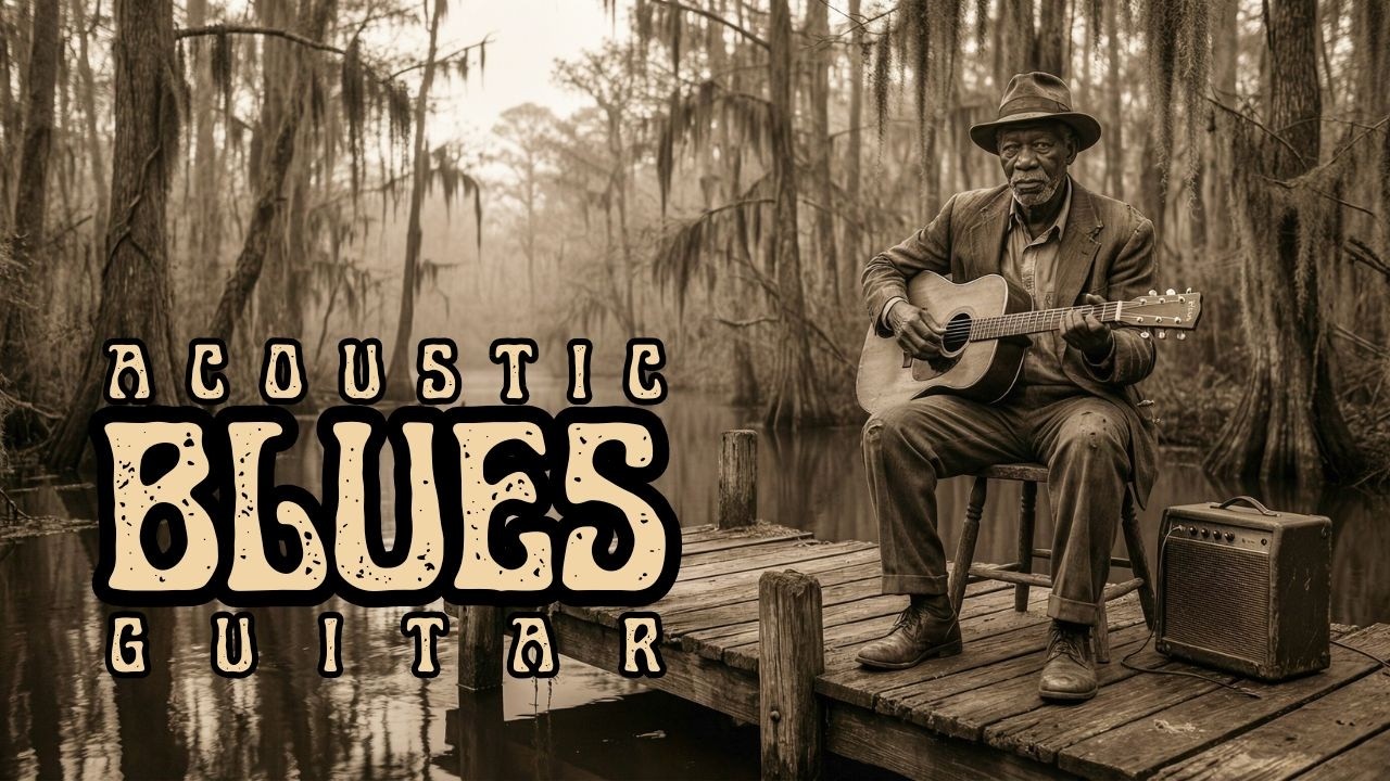 Heartfelt Delta Blues Acoustic Guitar Instrumental for Calm and Study