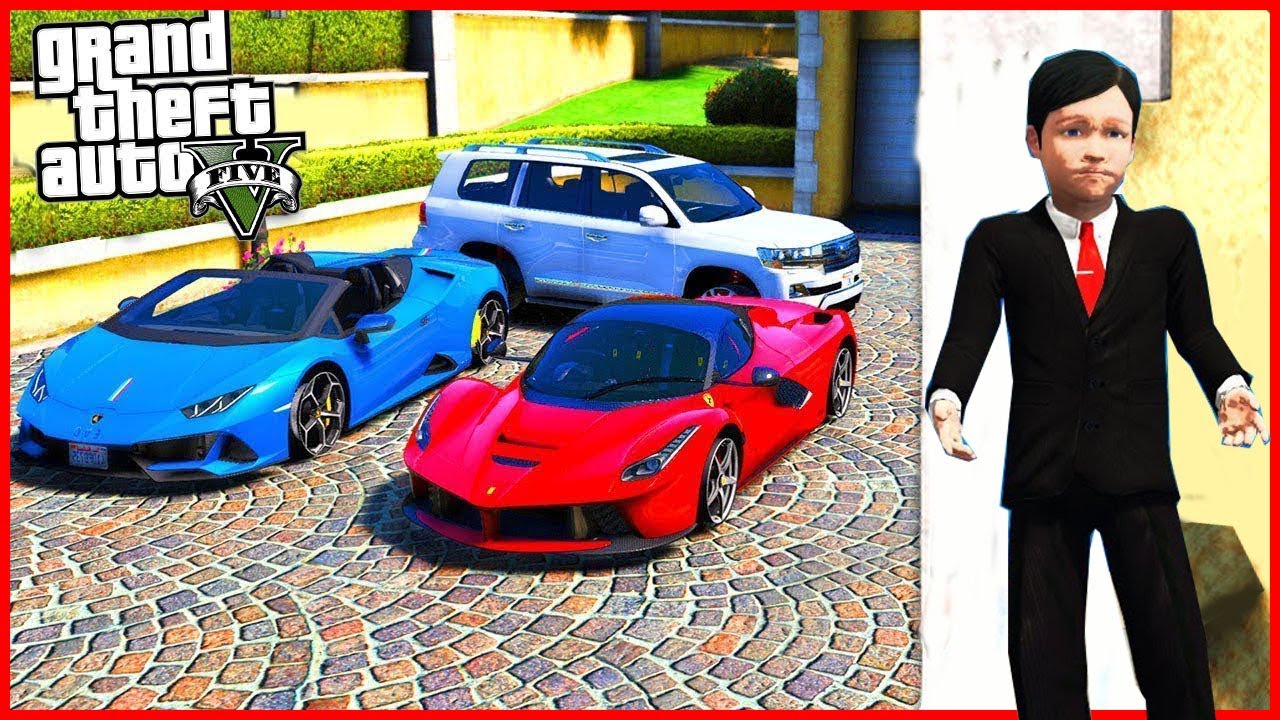 KRADU LUXUSNÍ DĚTSKÁ AUTA V GTA ! (GTA 5 Módy)