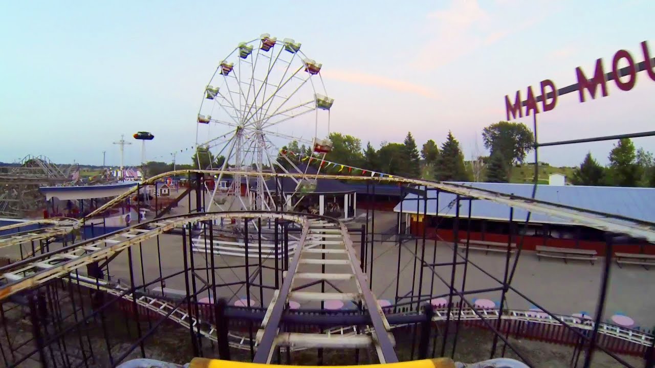 Mad Mouse Old School Wild Mouse Roller Coaster POV Little Amerricka Wisconsin
