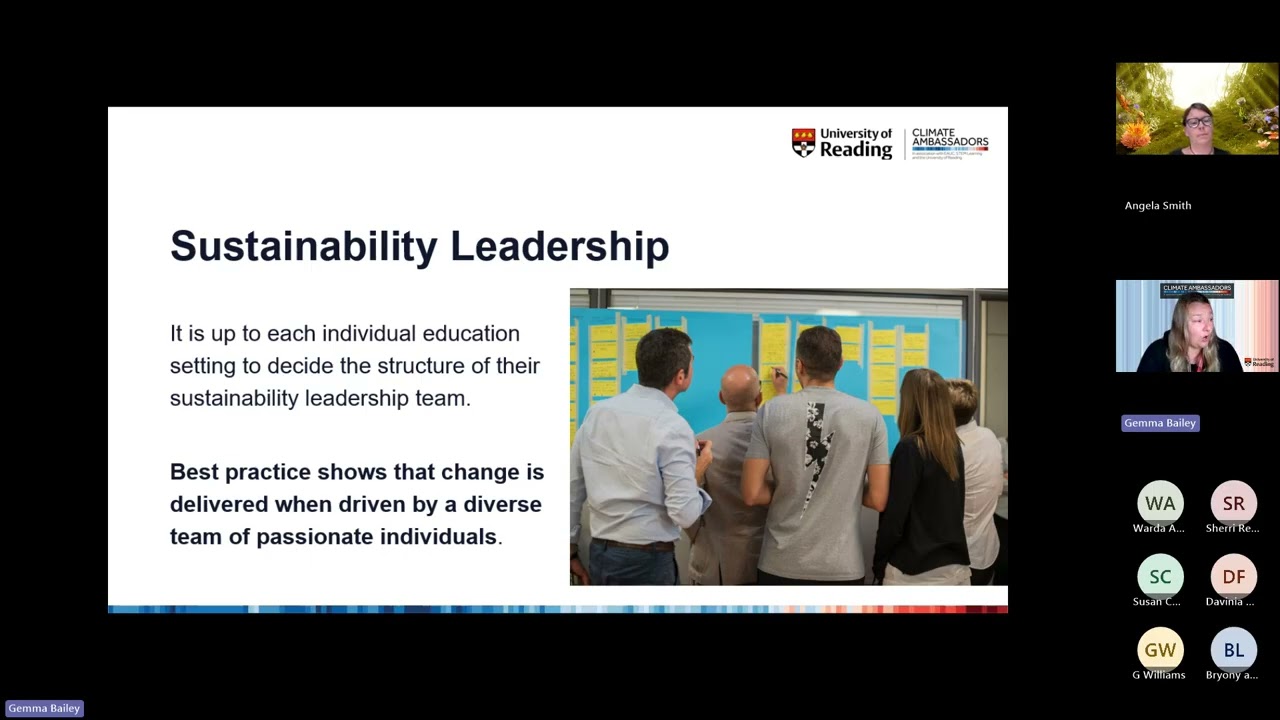 Maidstone's Climate Action in Education Webinar run by Climate Ambassadors