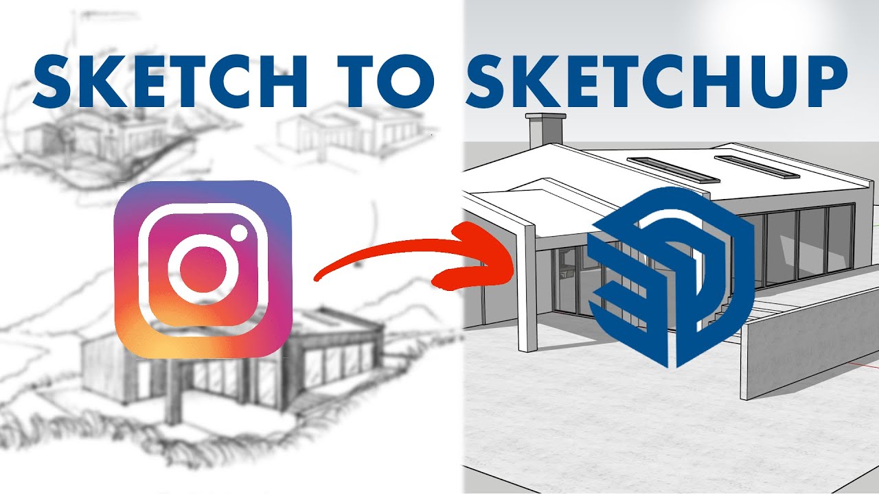 SKETCH TO SKETCHUP PART 1 | IG HOME 1 | SEMI-TUTORIAL