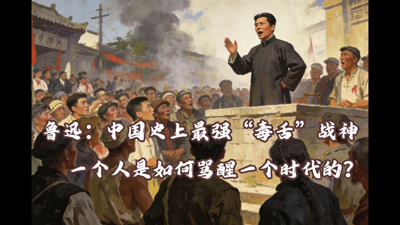 鲁迅：中国史上最强“毒舌”战神，一个人是如何骂醒一个时代的？#老梁说 #深度解析 #梁梁说#梁梁