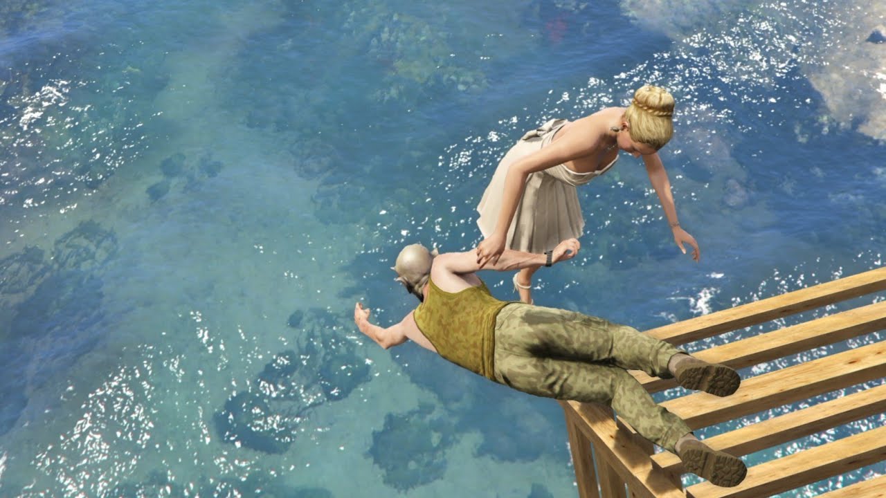 GTA 5 Water Ragdolls and Jumps episode 10