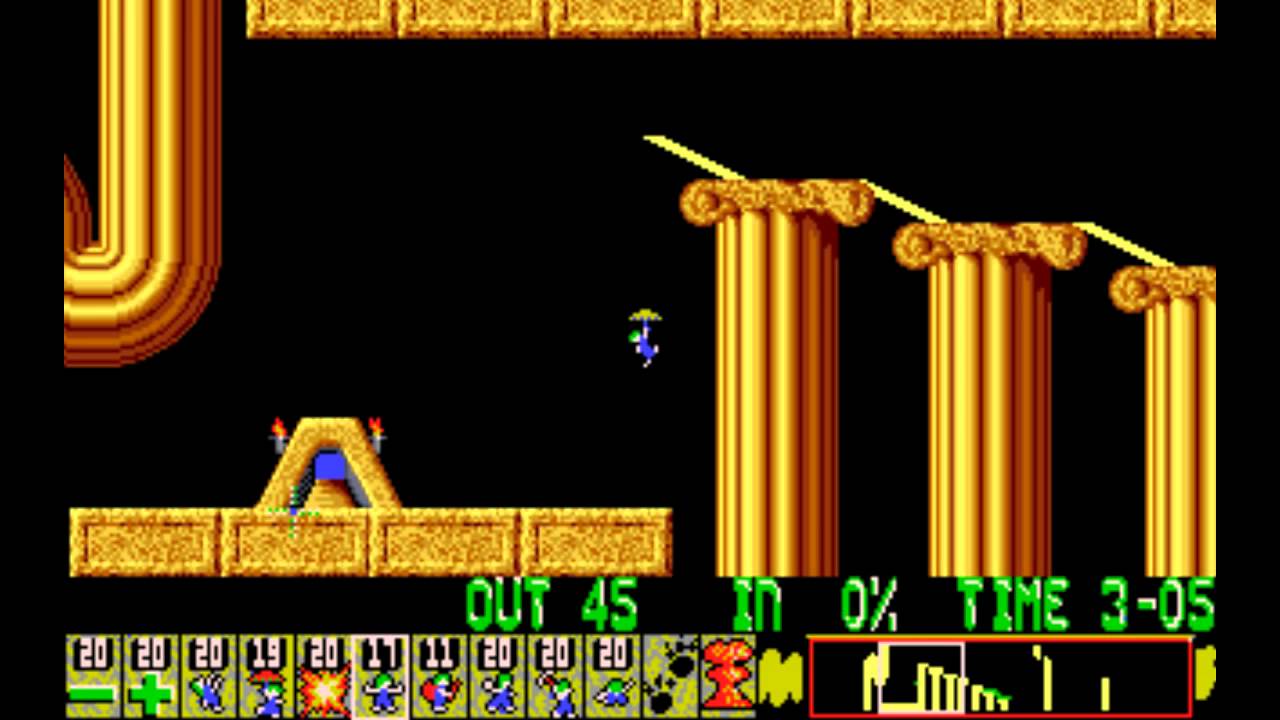 Lemmings [PC] - Level 7 (Tricky): Been there, seen it, done it