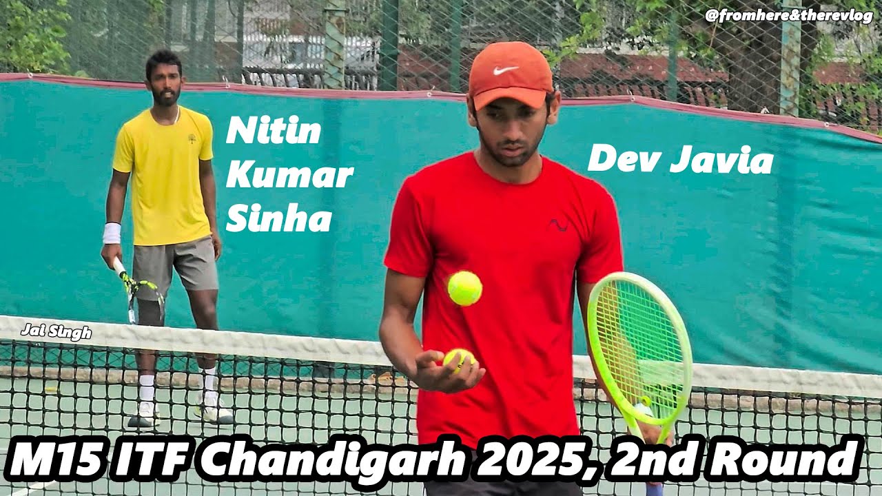 M15 Chandigarh ITF, Men's Second Round - Nitin Kumar Sinha vs Dev Javia #m15itf #itftennis