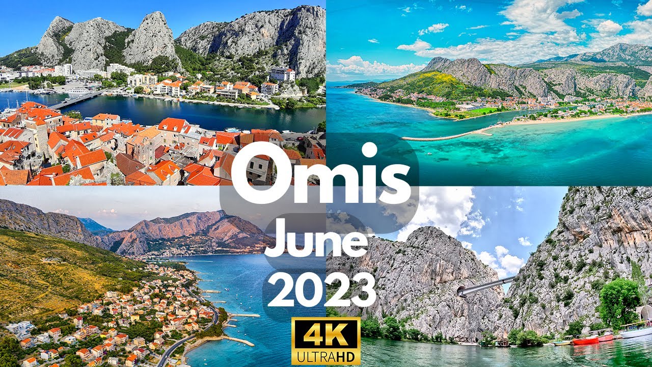 Omis Croatia 4K SUMMER Walking tour 2023 with Captions
