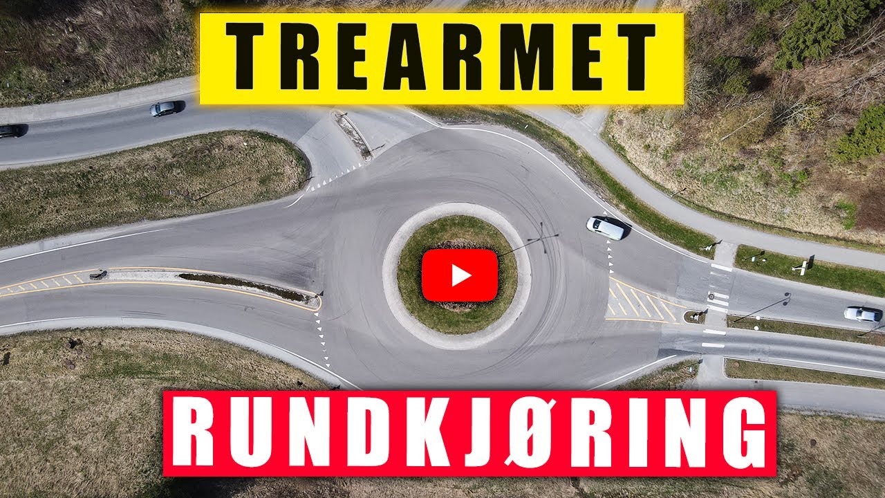 Dette er hvordan man skal plassere seg i en trearmet rundkjøring.