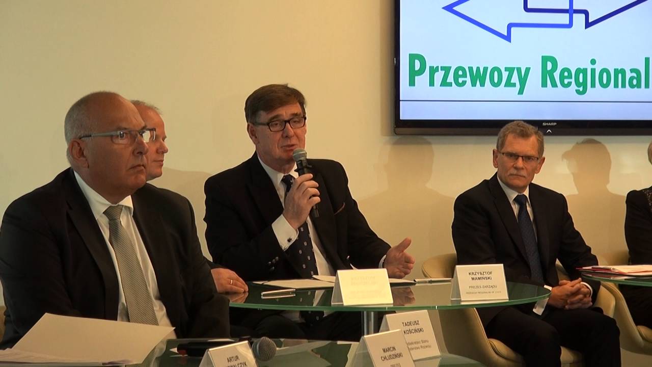 Krzysztof Mamiński Prezes Przewoz&oacute;w Regionalnych