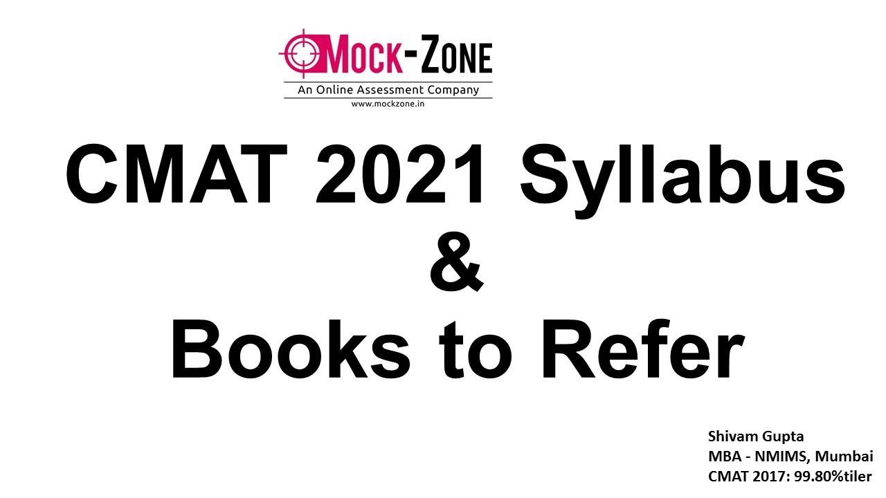 CMAT 2021 Detailed Syllabus & Books to Refer || Must Watch