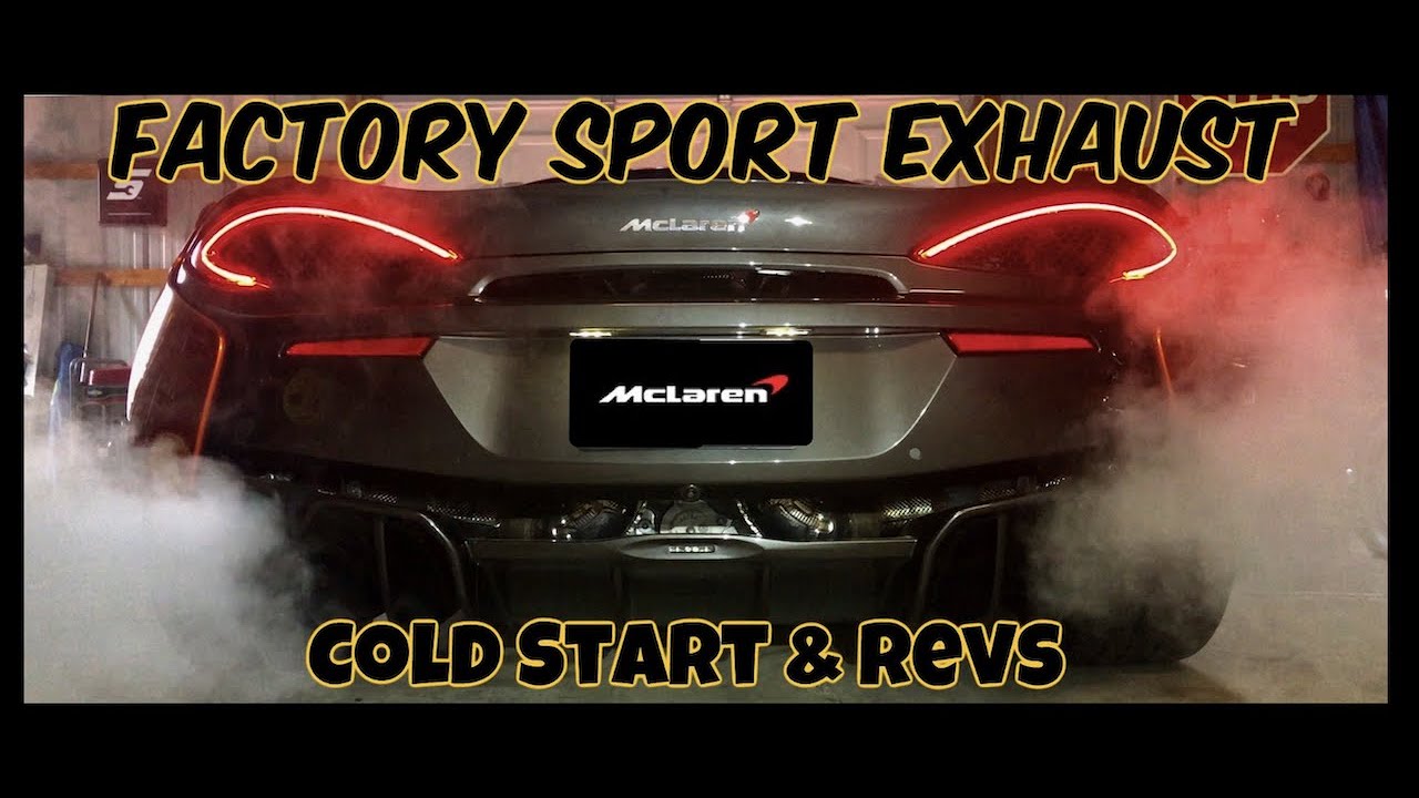 McLaren 570S with Factory Sport Exhaust Cold Start and Revs