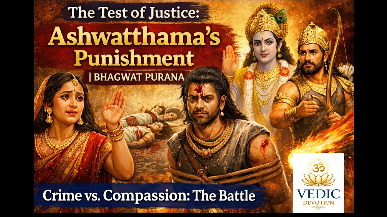 When Justice Was Tested |Crime vs Compassion| Ashwatthama’s Fate |Bhagwat Purana @VedicDevotion2025 