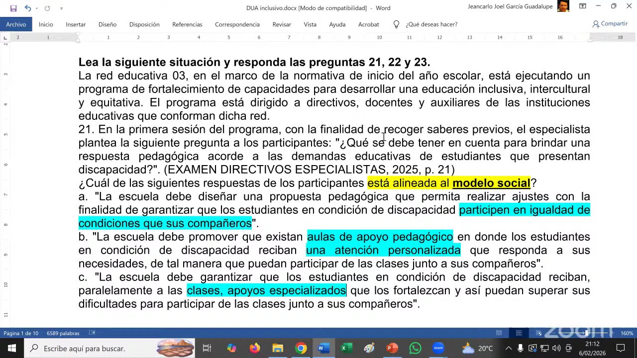 DUA y educación inclusiva