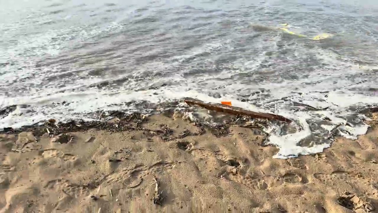 De Gavá a Port Ginesta, y ver hasta donde ha llegado el agua, debido al temporal 