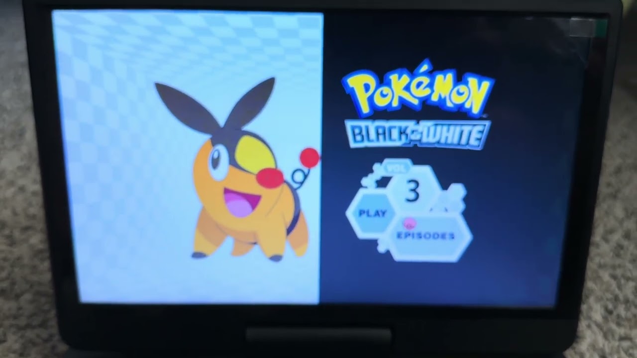 Pokémon Black & White The complete season DVD openings & menus