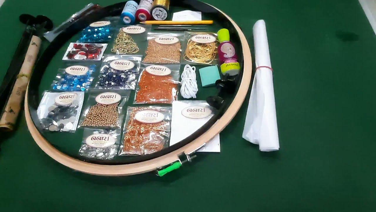 Aari Classes Beginners Kit &ndash; Stand with 16inch Frame - Best Quality Materials #AariMaterialShop