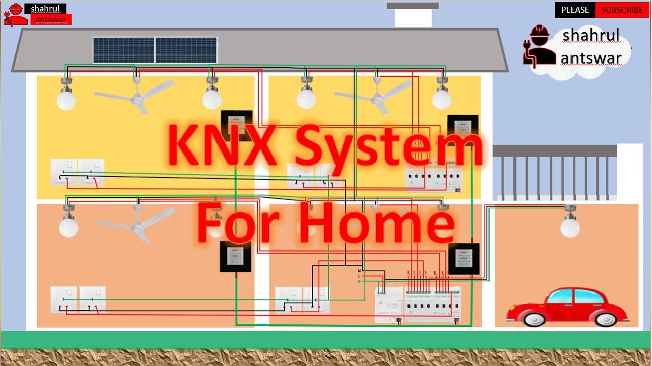 KNX Switching Actuator Wiring Connection for Home | KNX system | KNX wiring | KNX installation