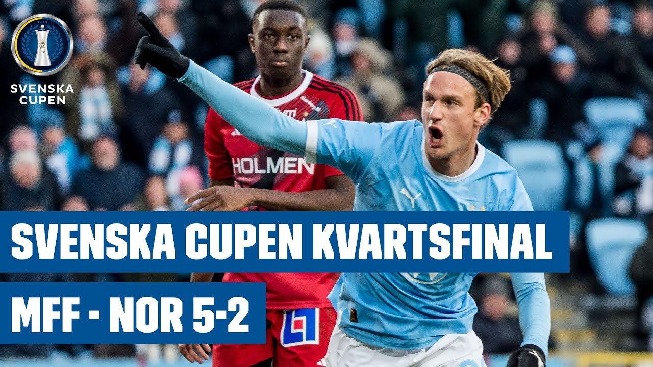 Highlights: Malmö - Norrköping 5-2 | Svenska Cupen herr 2024 | Kvartsfinal