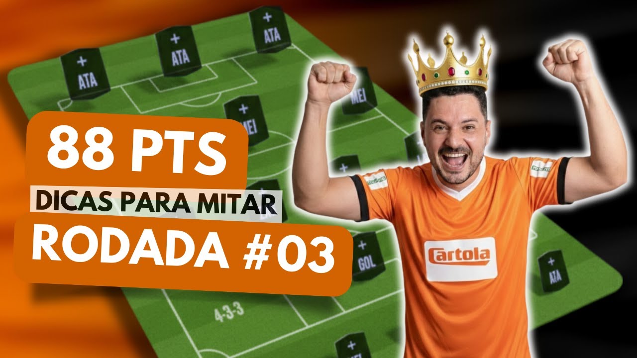 🎩🔥DICAS PARA PONTUAR E VALORIZAR NA #RODADA03 CARTOLA 2026! 88 PTS !!!