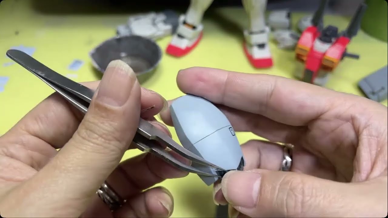 1/100MGヌーベルGM3作ろう！23墨入れとデカール貼り続き【模型製作&雑談】#ガンプラ