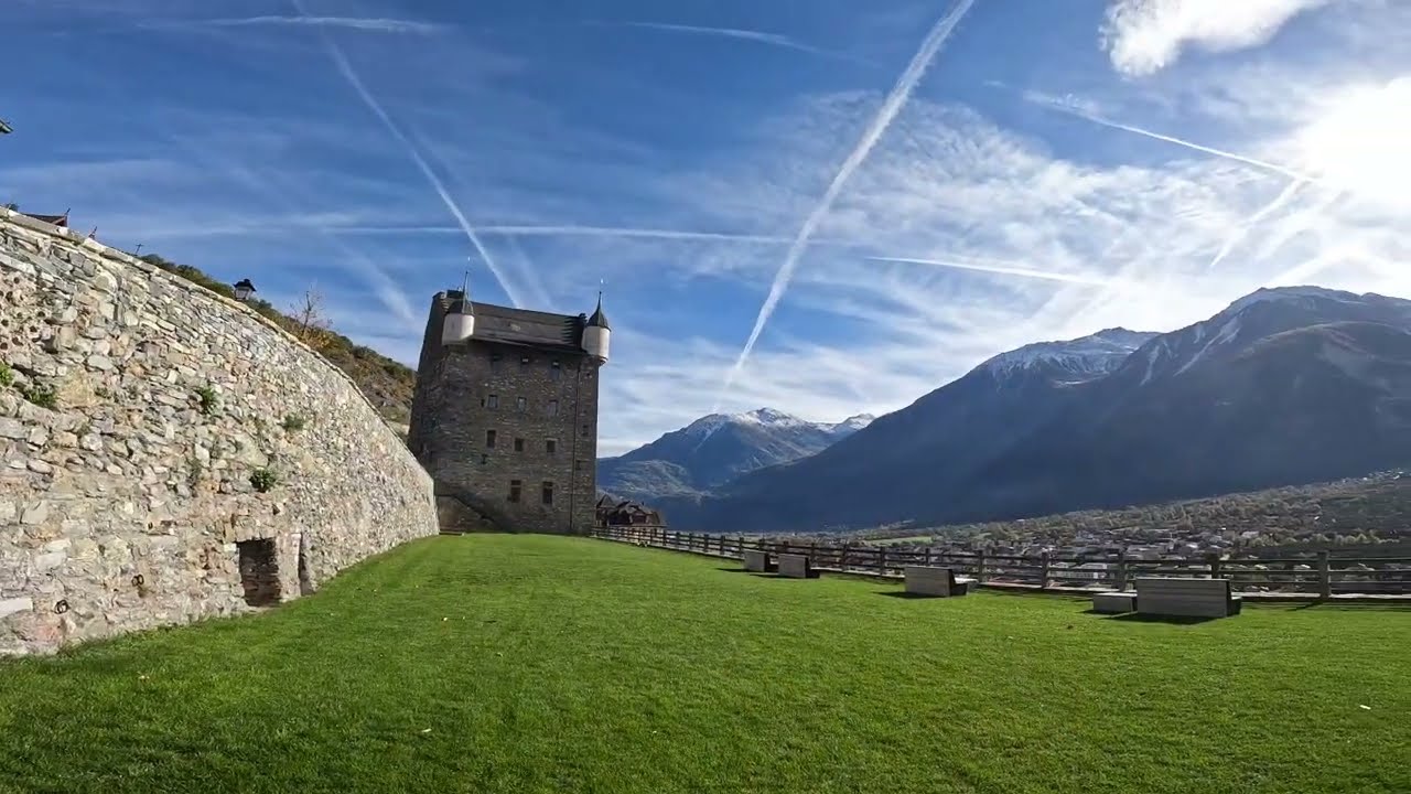 Autumn walk in Leuk, Switzerland