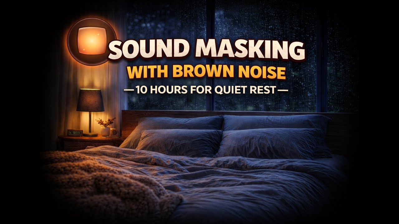 Sound Masking with Brown Noise — 10 Hours for Quiet Rest