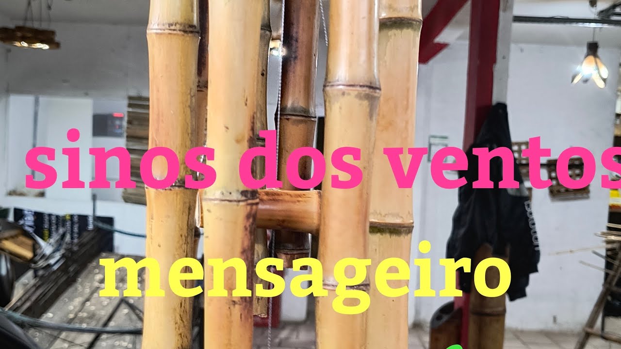 Como fazer mensageiro, sino dos ventos @bambutotal 