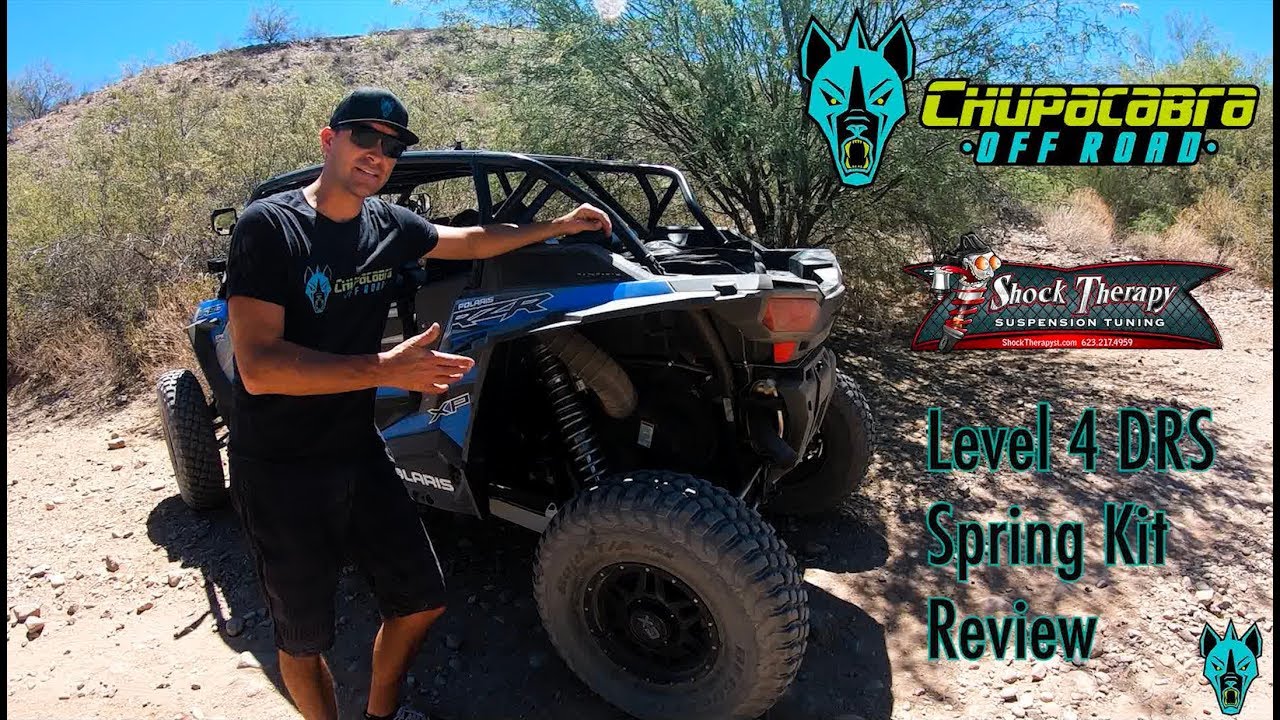 $800 UPGRADE! WORTH IT? | RZR TURBO SHOCK THERAPY DRS SPRING KIT REVIEW | CHUPACABRA OFFROAD