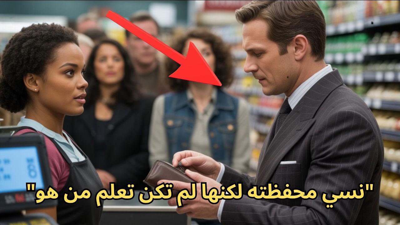 نسي الرجل الثري محفظته… لكن ما فعلته الكاشيرة جعل المتجر كله يصمت! (قصة كارما حقيقية ومؤثرة