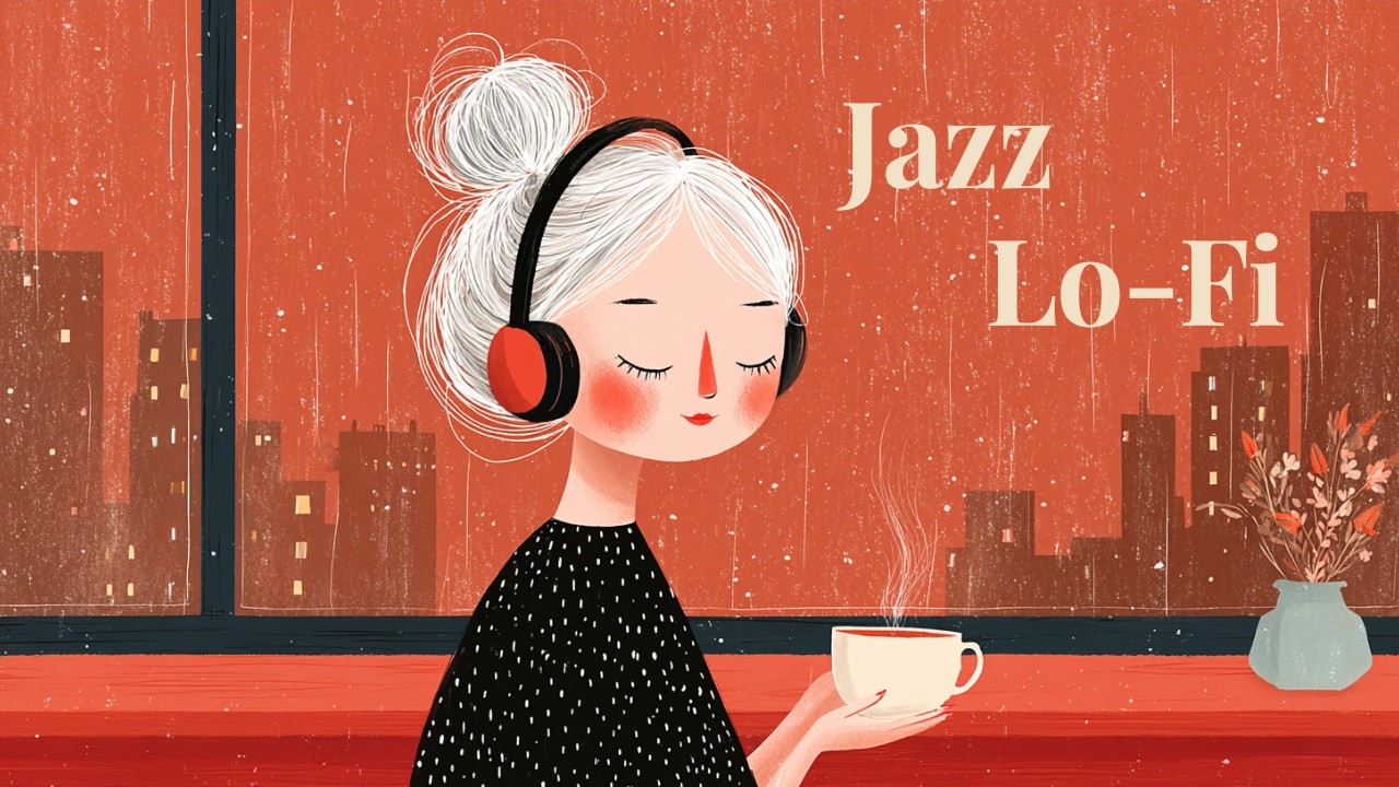 Lo-Fi Jazz Cafe ☕ Rainy Red Room · Soft 1940s Female Vocal Jazz for Sleep, Study & Relax