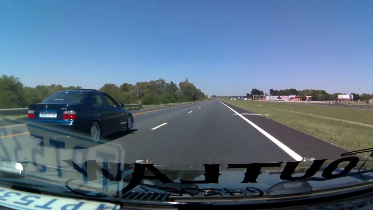 2.1L 8V MK1 Golf Vs E36 M3 - 2 races (HD)