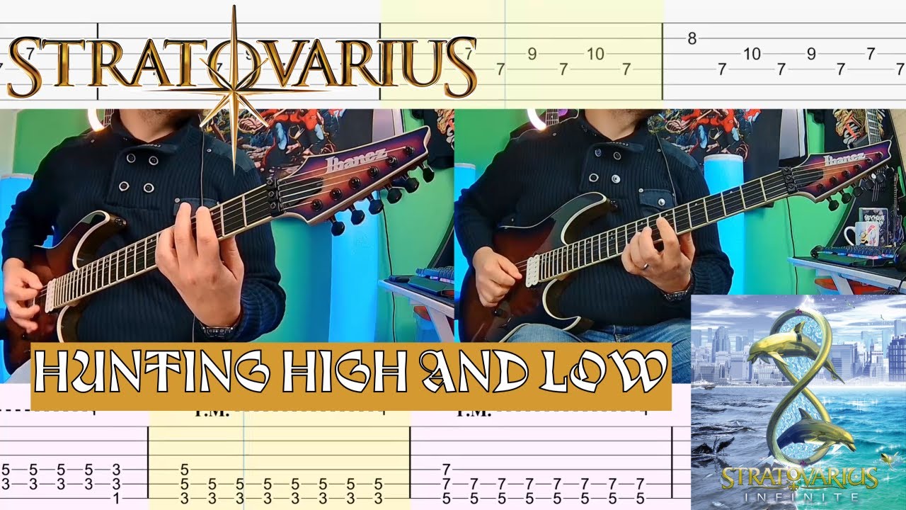 Stratovarius - Hunting High and Low |Guitar Cover| |Tab|