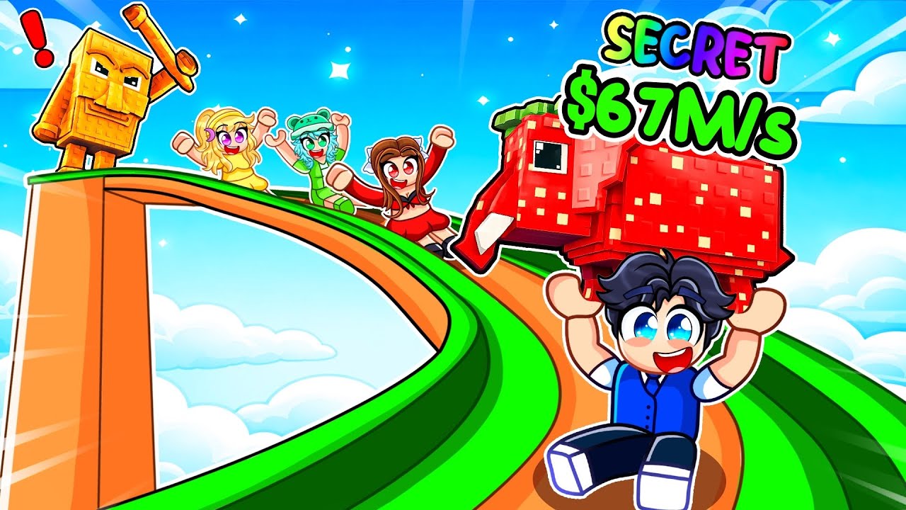 Getting MAX SPEED In Roblox Slide For Brainrots…