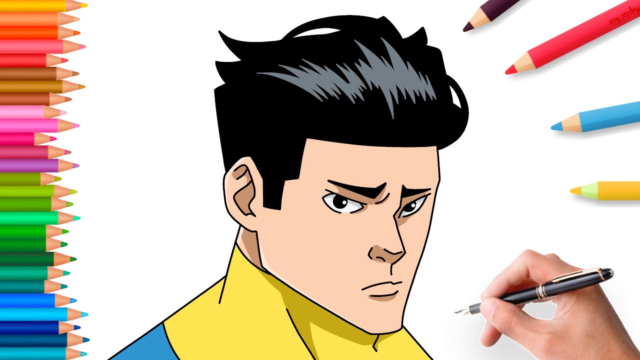 How to draw Light Blue Invincible step by step | comic drawing tutorial 