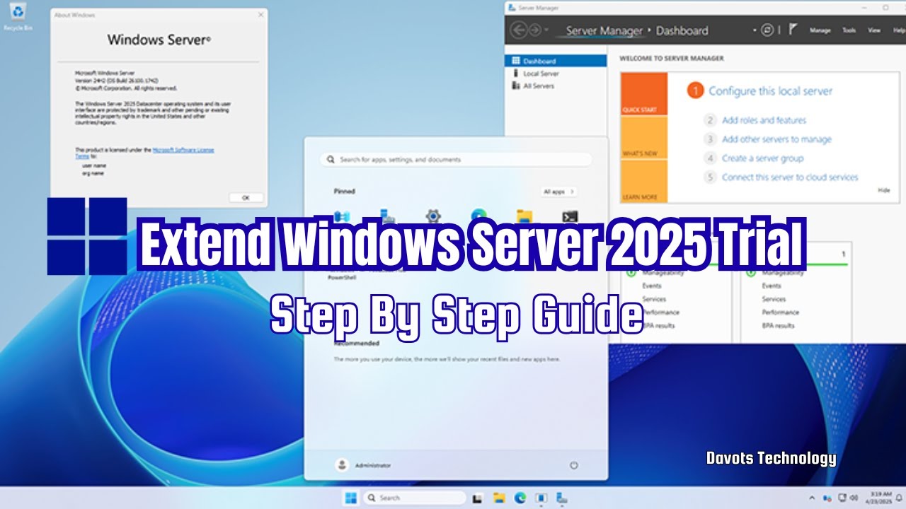 Windows Server 2025 Trial Reset | Extend 180 Days with Rearm Command