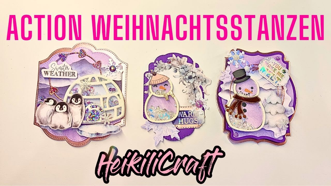 Die neuen Weihnachtsstanzen aus dem Action | Ideen und Beispiele für Weihnachtskarten
