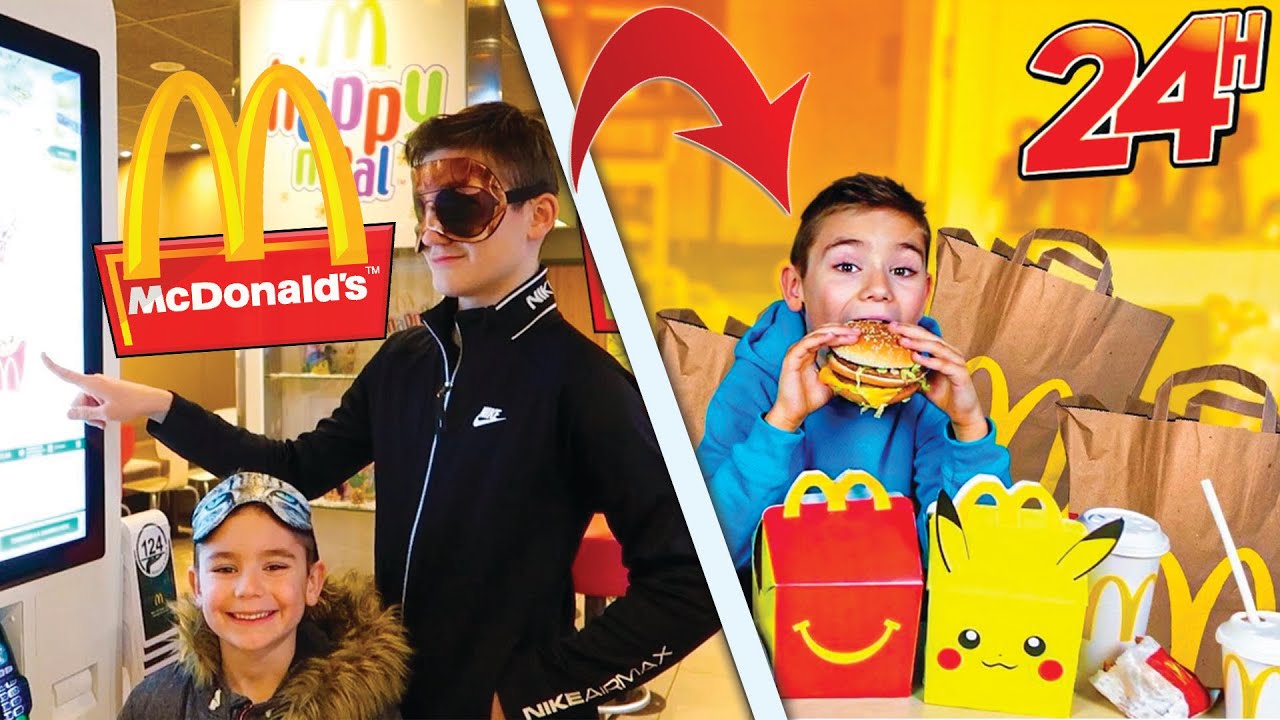 Mcdo à l'aveugle ! On mange que du McDonald's pendant 24H